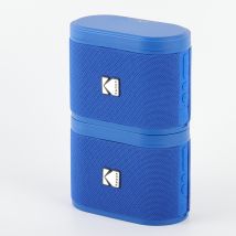 Kodak Soundbrix - Lot De 2 Enceintes Bluetooth Magnétique Avec Mécanisme De Docking, Sans Fil, Connectez Jusqu'à 100 Enceintes, Autonomie De 3h, 