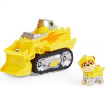 Pat Patrouille Knights Rescue : Ruben Et Son Bulldozer - Figurine Chien - Véhicule De Luxe - Paw Patrol - Spin Master - 20135920 - Pat Patrouille