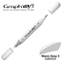 Marqueur Manga À L'Alcool Graph'it Brush 9403 Warm Grey 3 - Graph'IT