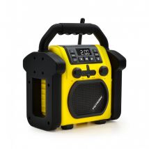 Radio De Chantier Billy Fm, Bluetooth, Batterie De Secours - Jaune Et Noir - Metronic