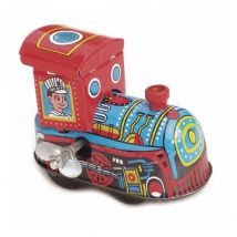 Mini Train Mecanique À Cle Objet De Collection - Bass&bass - Rouge - Bass & Bass