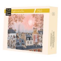 Ciel Rose En Hiver De Delacroix - Puzzle Michèle Wilson