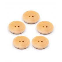 Lot De 5 Boutons Buis Naturel - Ppy