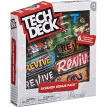 Coffret Tech Deck : Skateshop Bonus Pack Revive - 6 Mini Skates + Acessoires - Mini Skate A Doigt 96 Mm - Finger - Spin Master - Spin Master