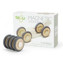 Set De 4 Roues En Bois Magnétiques Tegu