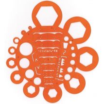 Trace-écrous - Normographe - Plastique - Minerva N°2 - Usage Professionnel Et Scolaire - Wonday