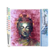 Peinture Par Numéro Figured'art - Bouddha Précieux - Kit De Loisir Créatif Diy Numéro D'Art Complet - 40x50cm Sans Châssis En Bois