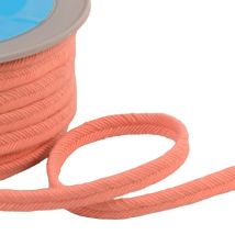 Bobine 20m Double Cordon Fils 10mm Orange Saumon - My mercerie