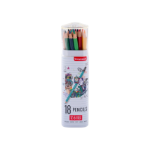 Crayons De Couleur - 12 + 6 Couleurs - Boîté Métallique - Coloriage - Enfant - Bruynzeel