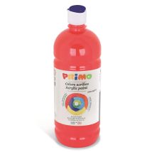 Flacon Peinture Acrylique 1000 Ml Bouchon Flux Control Rouge Vermillon 300 Primo - Primo