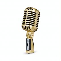 Microphone Vintage Style Haute Sensibilité Pour Scène Et Performance Doré 2 Yonis - Yonis