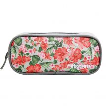 Trousse Scolaire Rectangulaire Offshore Grise Fleurs Bagtrotter - Bagtrotter