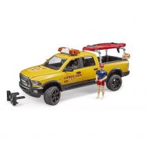 Power Wagon Ram 2500 Pour Maître-nageur Avec Figurine, Stand Up Paddle Et Module Son Et Lumière - Bruder
