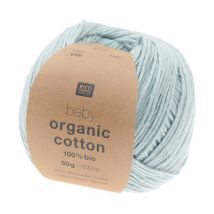 Pelote De Coton Baby Organic Cotton - 100% Bio - Rico Design 06 Bleu Clair