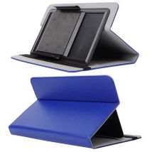Housse Universelle Tablette Tactile 7 Pouces Porte Carte Simili Cuir Bleu Nuit Yonis - Yonis