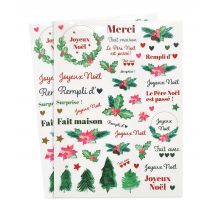 Gommettes Transparentes Noël Traditionnel 98 Pièces - Megacrea DIY