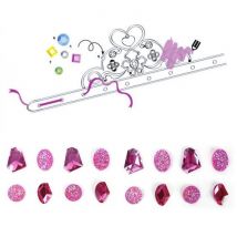 Coffret Diadèmes De Princesse À Customiser - Pierres Précieuses Roses - Dtm