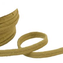 Double Cordon Fils 10mm Beige Vert Au Mètre - My mercerie