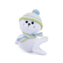 Kit De Crochet Gründl Robbie Le Phoque – Créez Votre Phoque Amigurumi En 100 % Coton Blanc