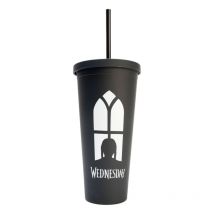 Mercredi - Gobelet Mercredi Tumbler Avec Pailles 485 Ml - Blue Sky Studios
