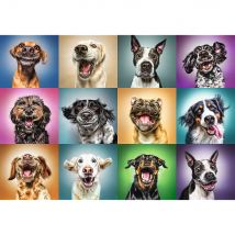 Puzzle 1000 Pièces - Funny Dog Portraits - Trefl