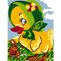 Kit Canevas Enfant Poussin 20x25cm - LUC