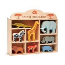 Set D'Animaux Du Safari En Bois - Tender Leaf