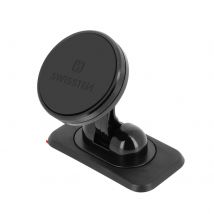 Support Voiture Téléphone Tableau De Bord Adhésif Magnétique Swissten Noir