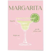 Affiche Cocktail Margarita 2 | A3 : 29,7x42cm - L'afficherie