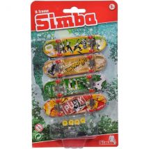 X-treme - Coffret 4 Mini Deck Skates - Mini Skate A Doigt 90 Mm - Simba - Simba