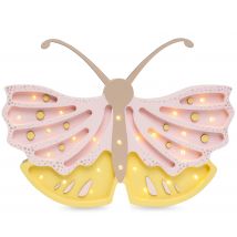 Lampe Veilleuse Papillon Miel Rose - Little Lights