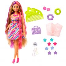 Barbie Poupée Barbie Ultra Chevelure Plantureuse Avec 15 Accessoires - Mattel