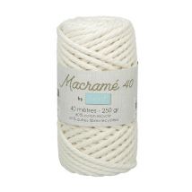 Bobine De Fil Macrame Cord 40 - Trimits Creme Ecru