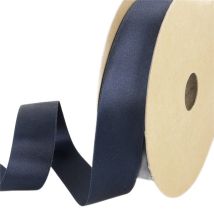 Bobine 25m Satin Polyester Recyclé Marine - MyMercerie