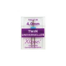 Aiguilles Doubles Universelles Pour Machines - Klasse Taille N°4mm 80/12 - Klasse