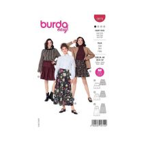 Patron Burda 5978 - Jupe À Étage Avec Une Coulisse Élastiquée Du 36 Au 50 (fr) Taille N°fr 36-50