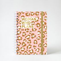 Agenda Semainier Janvier 2026 - Décembre 2026 Pink Leopard - Women Warriors