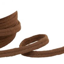 Bobine 20m Double Cordon Fils 10mm Marron Clair - My mercerie