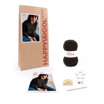 Kit Crochet Pull Laine Fallon Noir 38/40 - Phildar