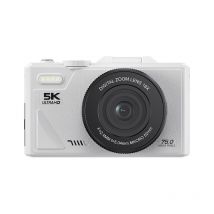 Appareil Photo Numérique 75mp 5k Avec Zoom 18x Et Écran Inclinable Wifi Blanc Yonis - Yonis