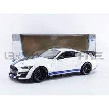 Voiture Miniature De Collection - Maisto - Ford Shelby Gt500 Mustang - Blanc - 1/18 - 2020 - Maisto
