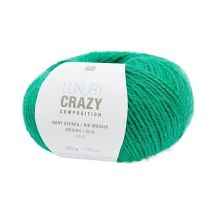 Fil Exceptionnel À Tricoter Luxury Crazy Composition Aran - Rico Design 04 Vert