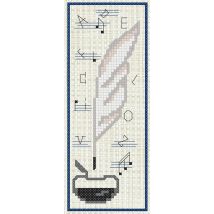 Kit À Broder Point De Croix Marque Page La Rentrée - LUC