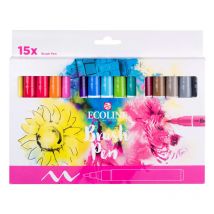 Feutres - Aquarelle - Dessin - Croquis - 15 Couleurs Primaires - Ecoline - Picline
