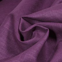 Tissu Ramie Lin Uni Violet - Craftine