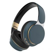 Casque Audio Sans Fil Pliable Avec Micro Et Longue Autonomie Rouge Bleu Yonis - Yonis