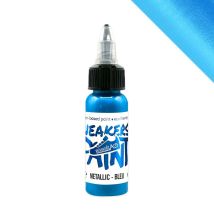 Peinture Textile & Cuir Sneakarts - Métallique Bleu 30ml - Effet Métallisé - Sneakarts