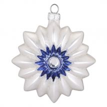 Boule Bijou Bleu Soleil (8 Cm) - Verre - Annikids