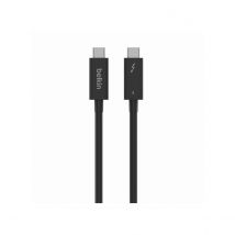 Belkin Câble Usb-c Vers Usb-c Thunderbolt 4 Usb4 Pour Charge Et Transfert 1m Noir