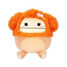 Squishmallows - Peluche Light Orange Bigfoot With Flower Pin Shasta 30 Cm - Jazwares